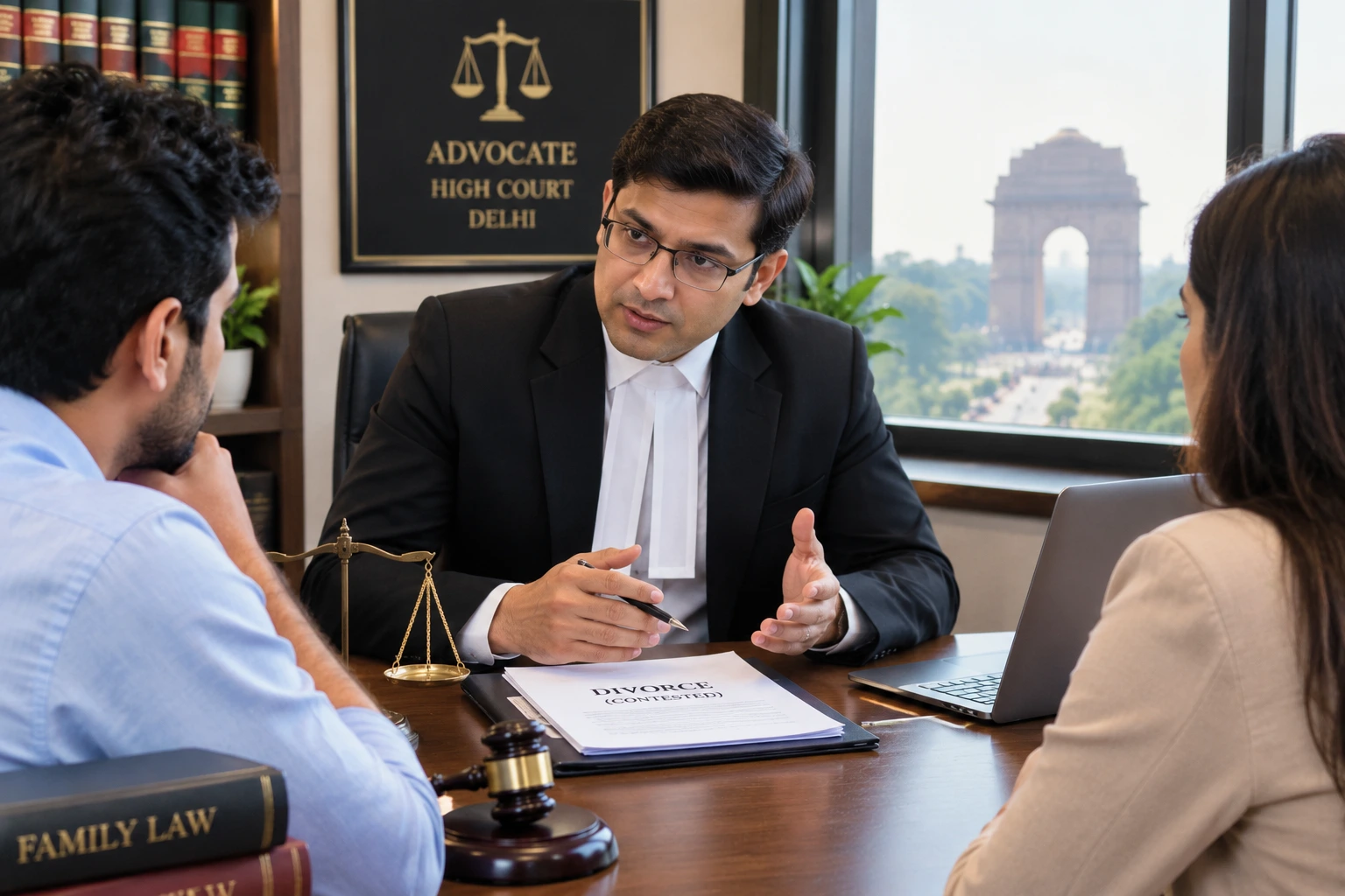 Contested divorce lawyer in Delhi