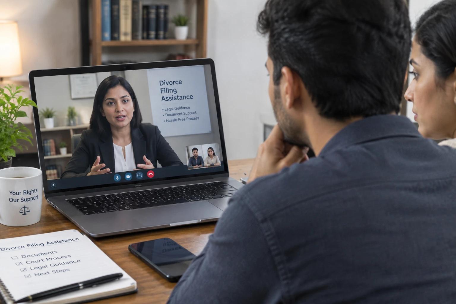 Online divorce filing assistance in Delhi