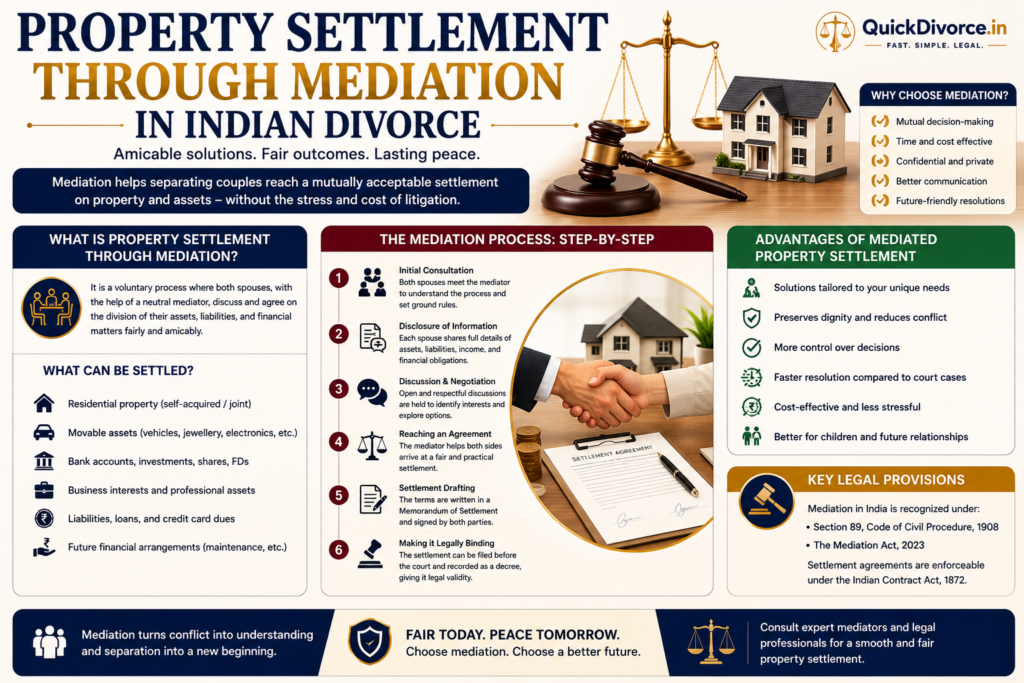 Property Settlement Through Mediation in Indian Divorce 2026 (Complete Guide) 2 property-settlement
