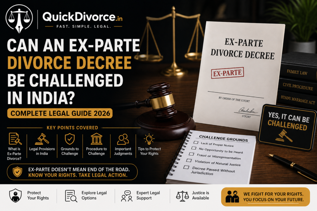 Can an Ex-Parte Divorce Decree Be Challenged in India? Complete Legal Guide 2026 2 Can an Ex-Parte Divorce Decree Be Challenged in India