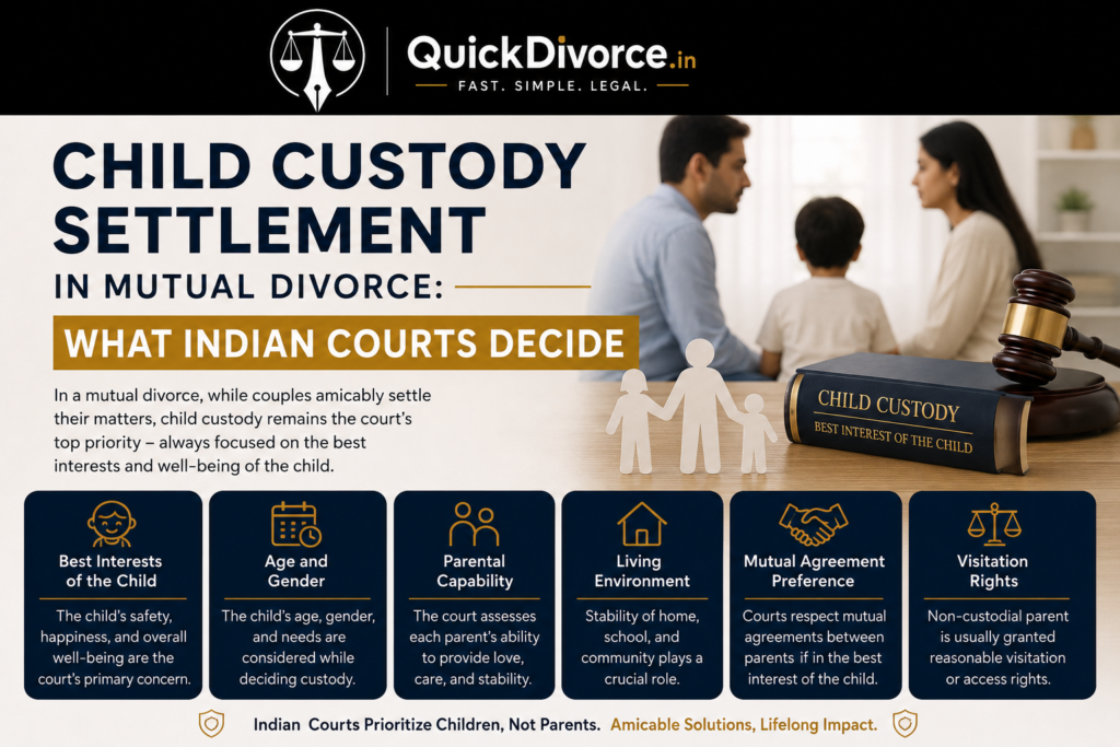 Child Custody Settlement in Mutual Divorce: What Indian Courts Decide (2026 Complete Guide) 2 Child Custody Settlement in Mutual Divorce-img