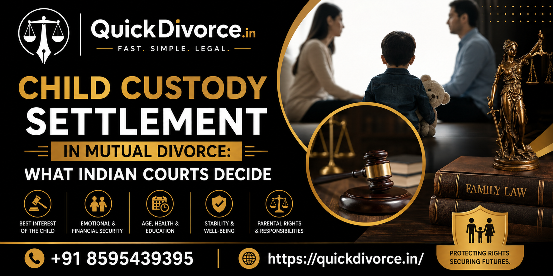 Child Custody Settlement in Mutual Divorce