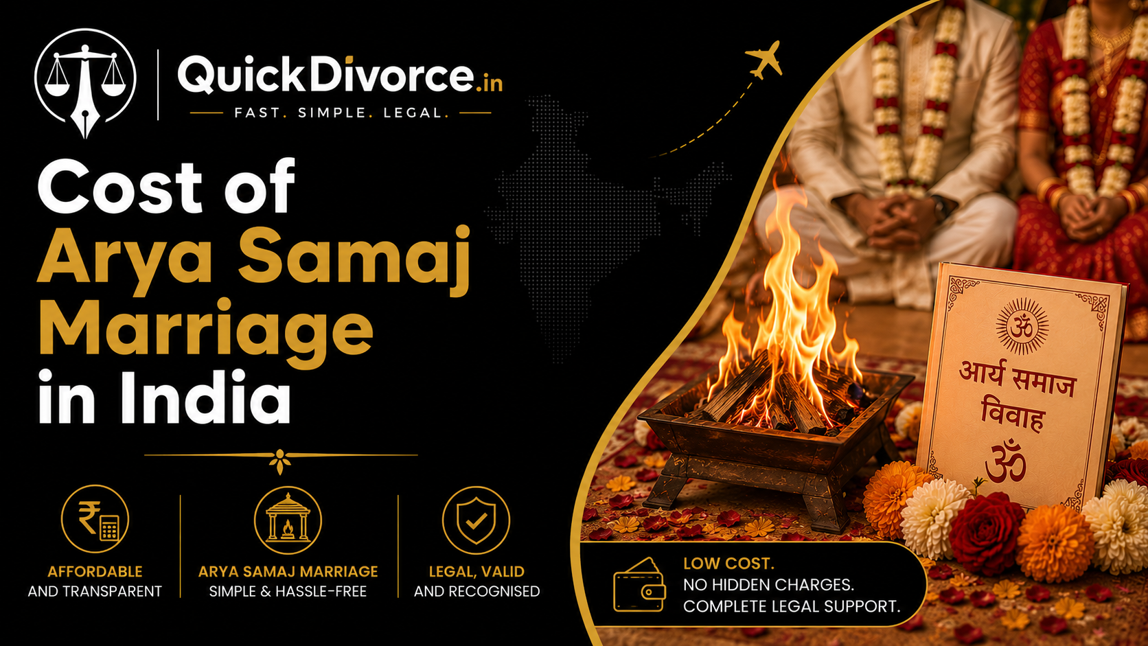 Cost of Arya Samaj Marriage in India