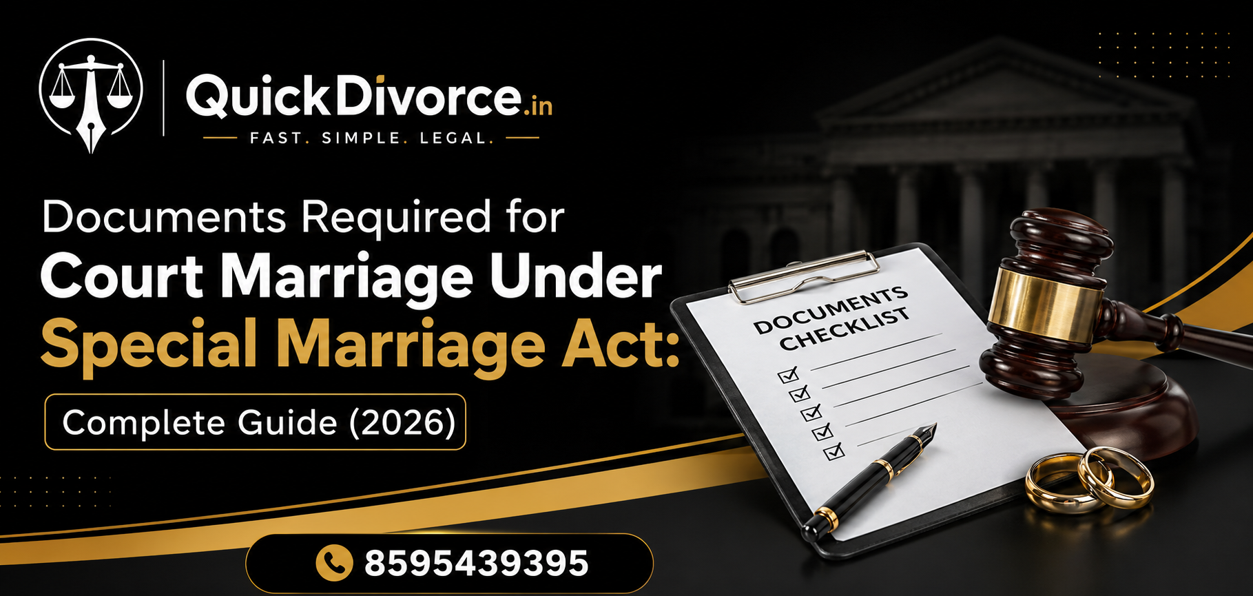 Documents Required for Court Marriage Under Special Marriage Act