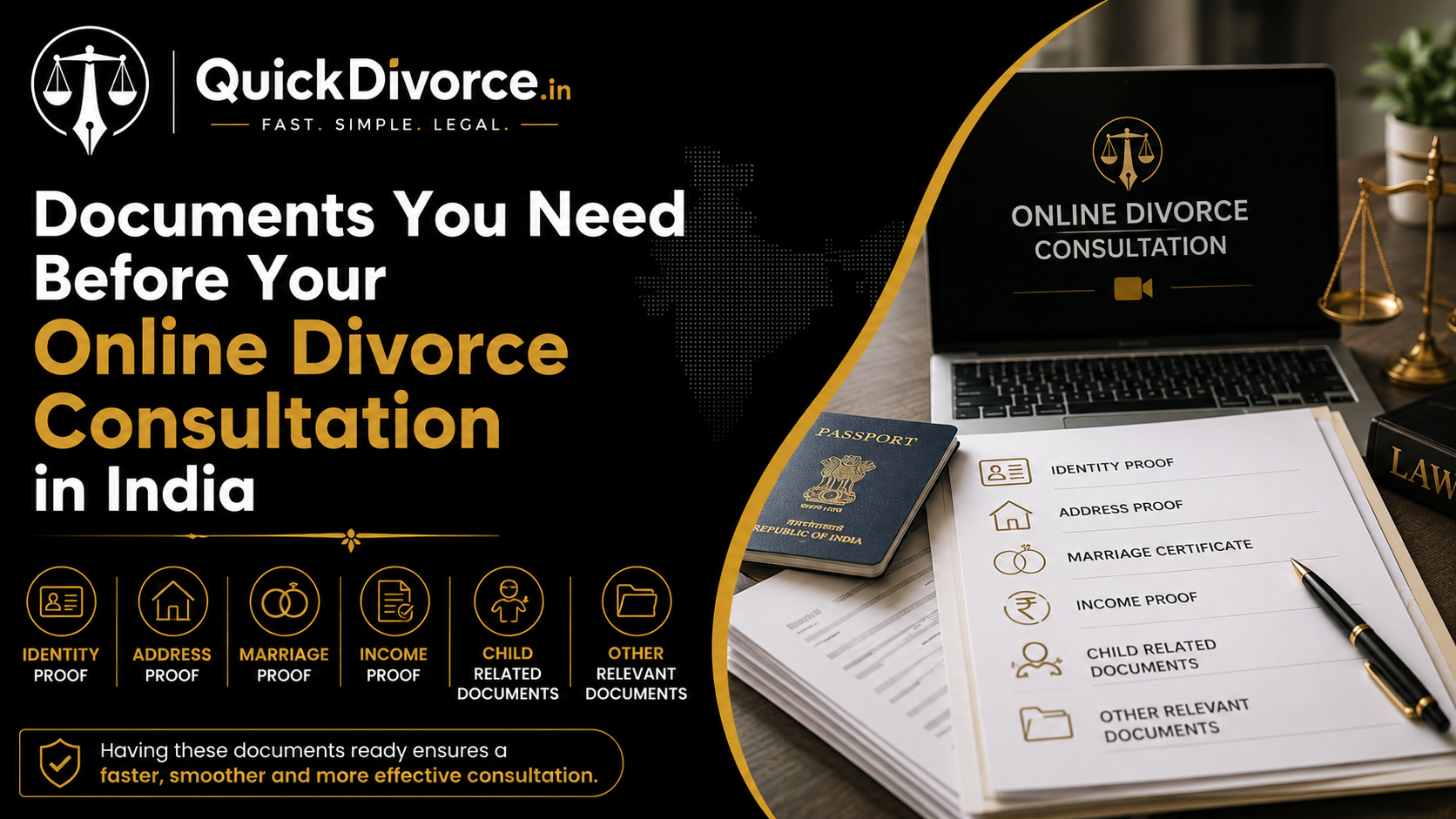 Documents You Need Before Your Online Divorce Consultation in India