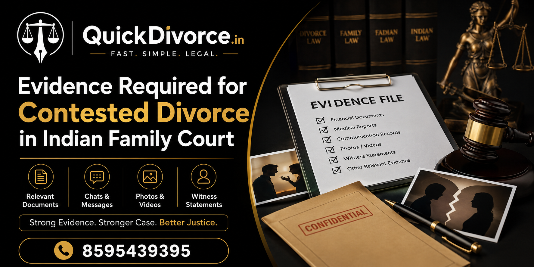 Evidence Required for Contested Divorce in Indian Family Court