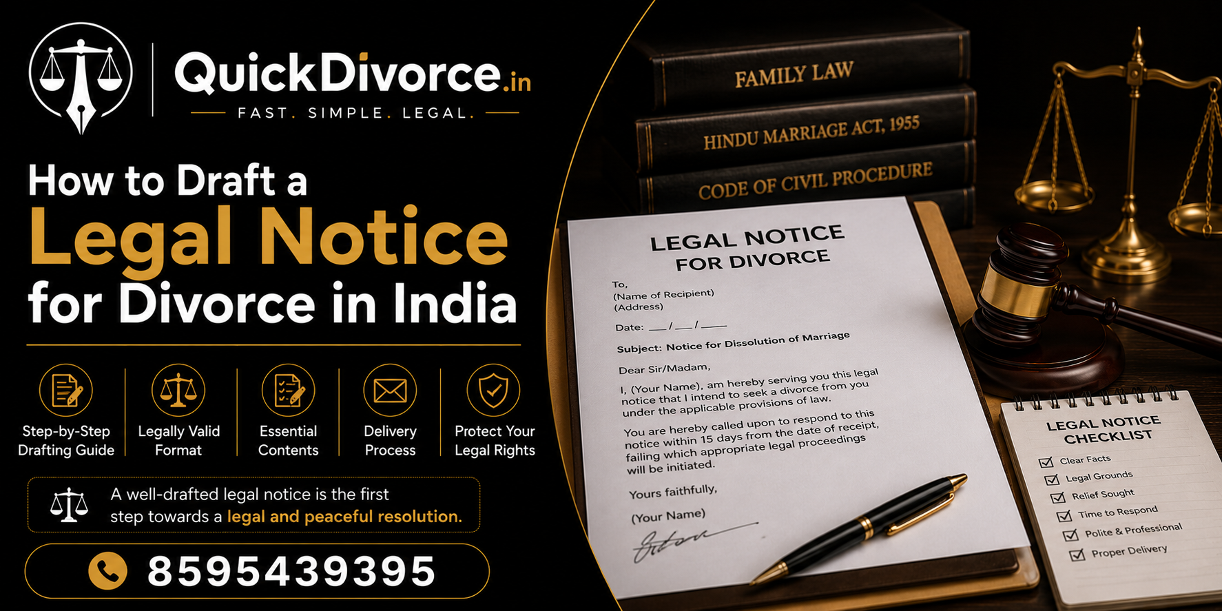 How to Draft a Legal Notice for Divorce in India
