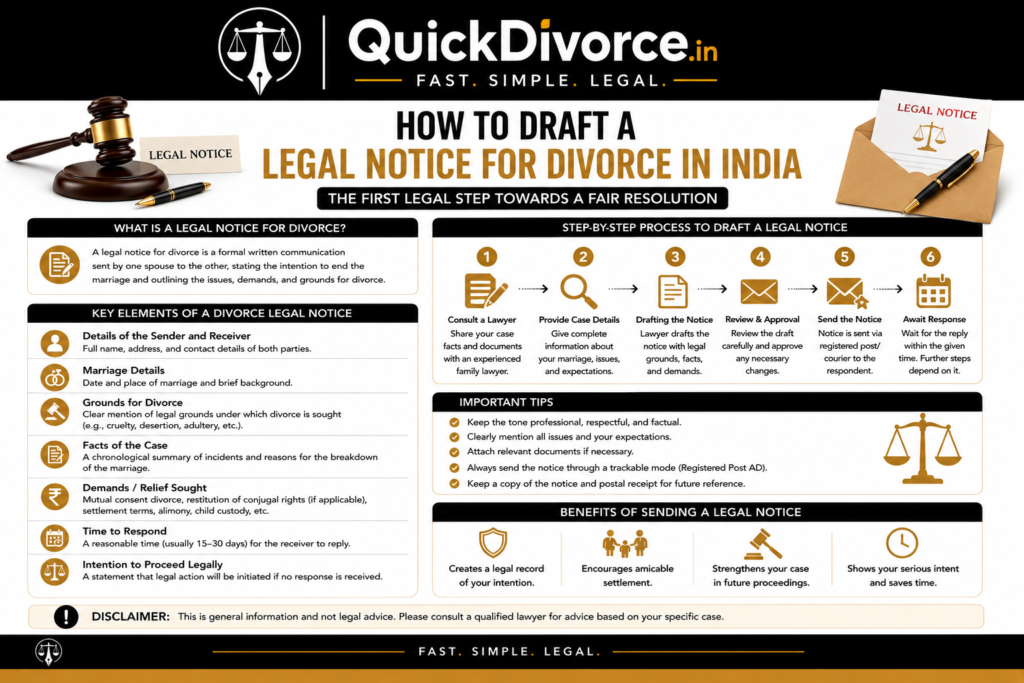 How to Draft a Legal Notice for Divorce in India 2 How to Draft a Legal Notice for Divorce in India