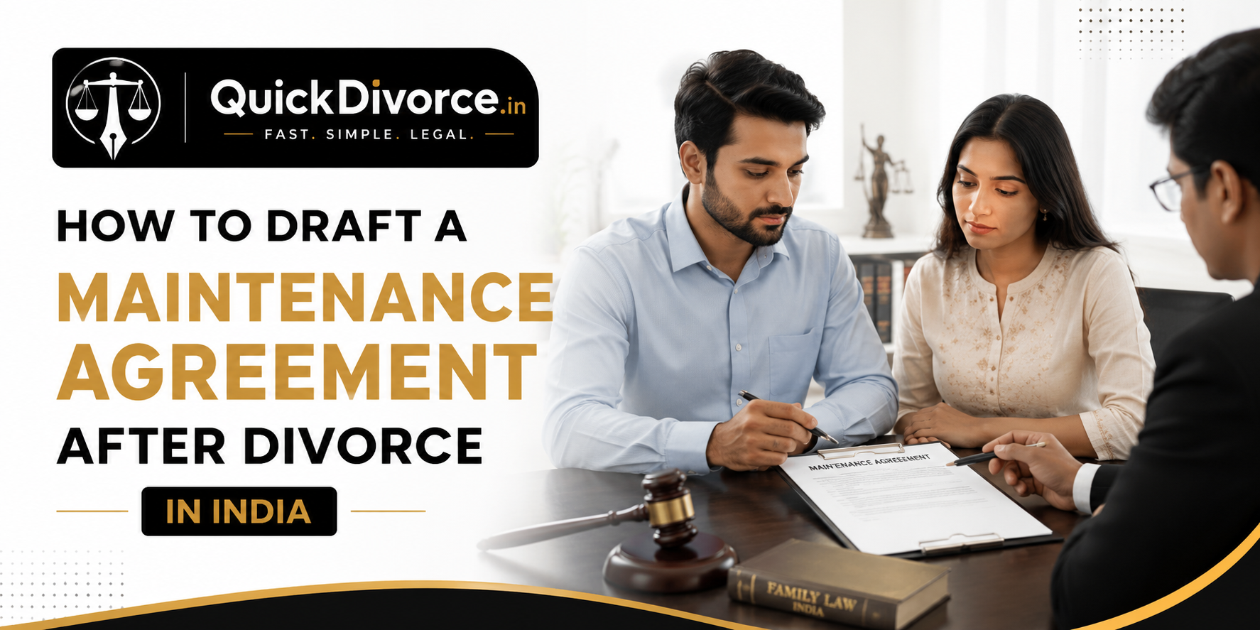 How to Draft a Maintenance Agreement After Divorce in India banner