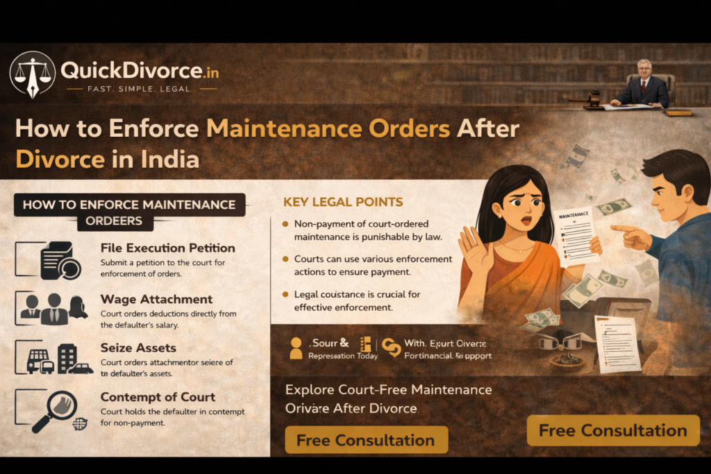 How to Enforce Maintenance Orders After Divorce in India : Complete Guide 2026 2 How to Enforce Maintenance Orders After Divorce in India