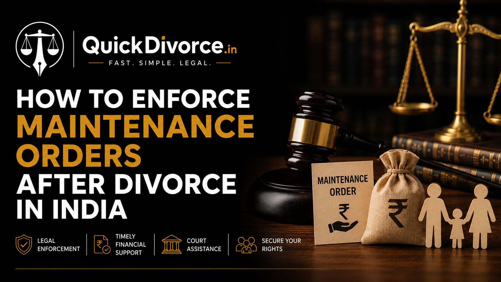 How to Enforce Maintenance Orders After Divorce in India