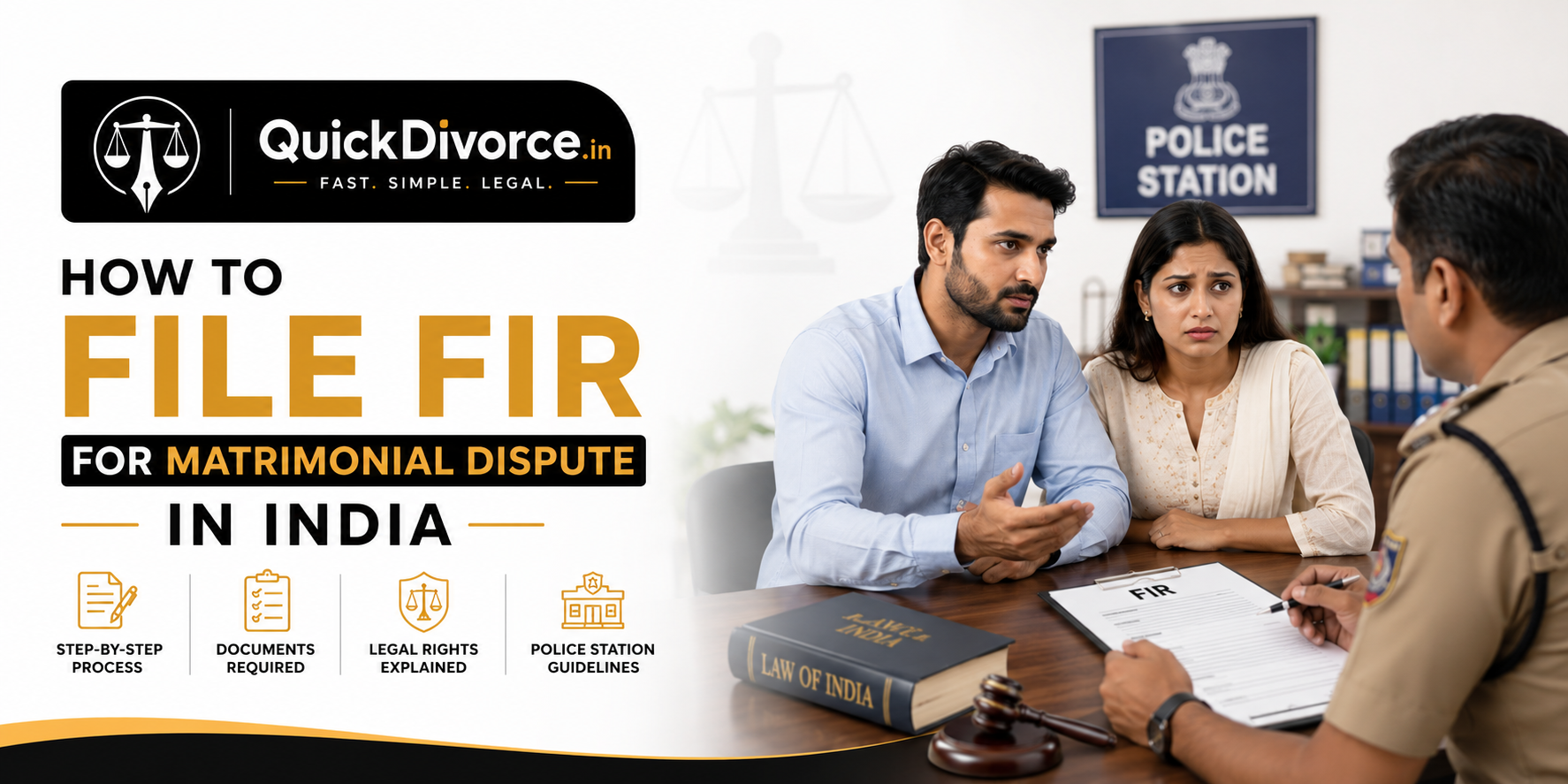How to File FIR for Matrimonial Dispute in India banner