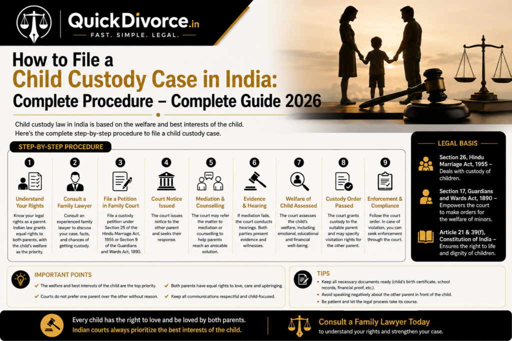 How to File a Child Custody Case in India: Complete Procedure : Complete Guide 2026 2 How to File a Child Custody Case in India