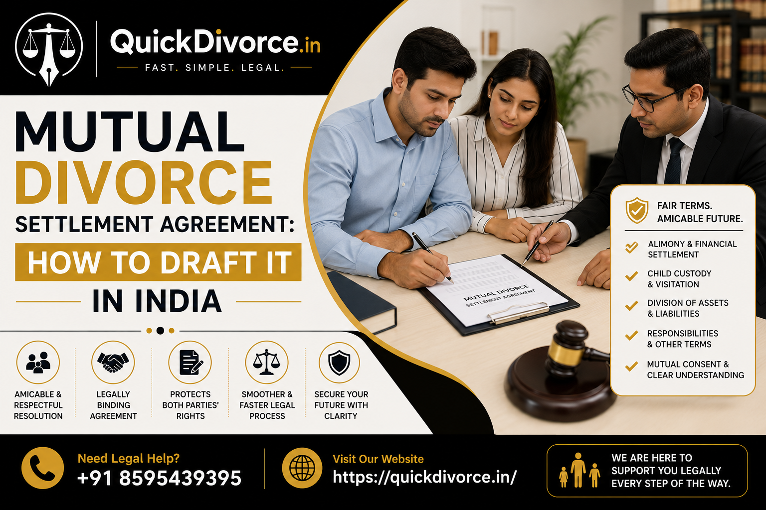 Mutual Divorce Settlement Agreement banner
