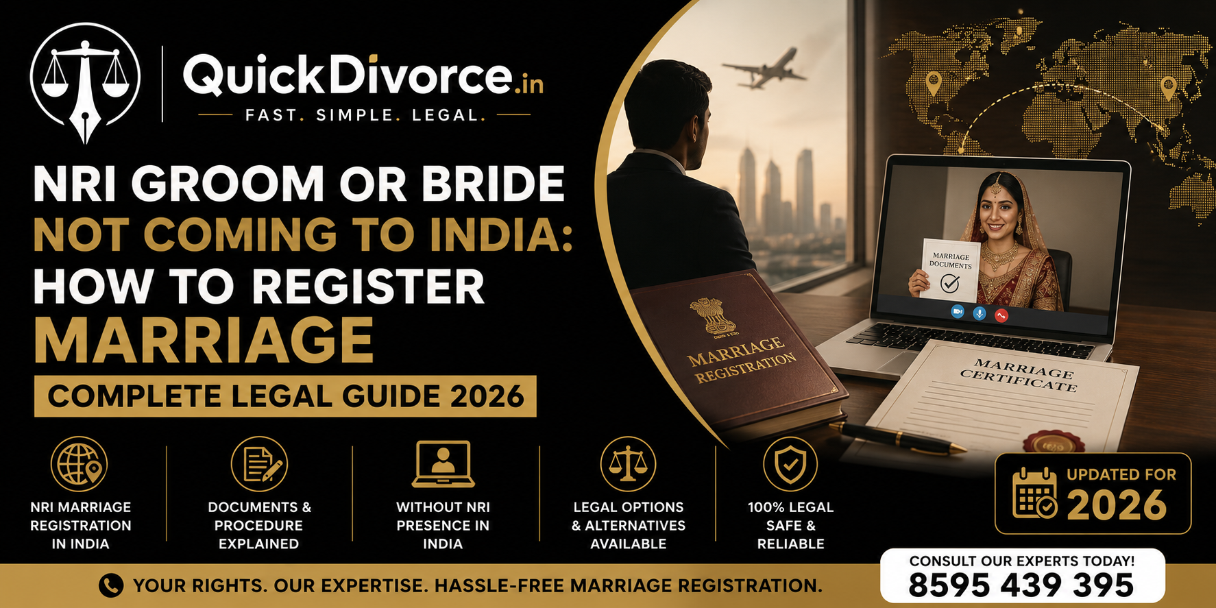 NRI Groom or Bride Not Coming to India banner