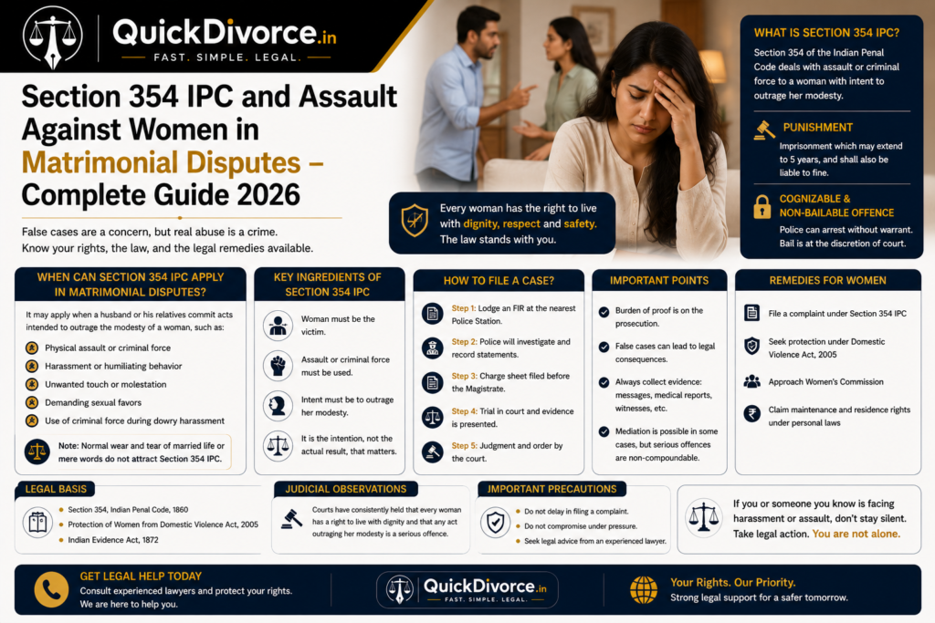 Section 354 IPC and Assault Against Women in Matrimonial Disputes : Complete Guide 2026 2 Section 354 IPC and Assault Against Women in Matrimonial Disputes