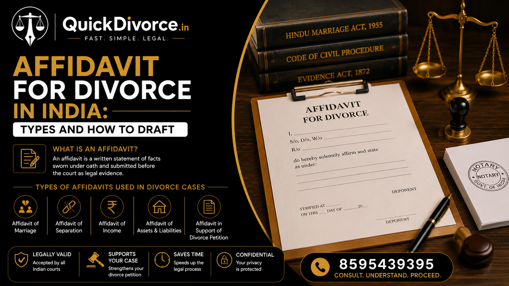 Affidavit for Divorce in India