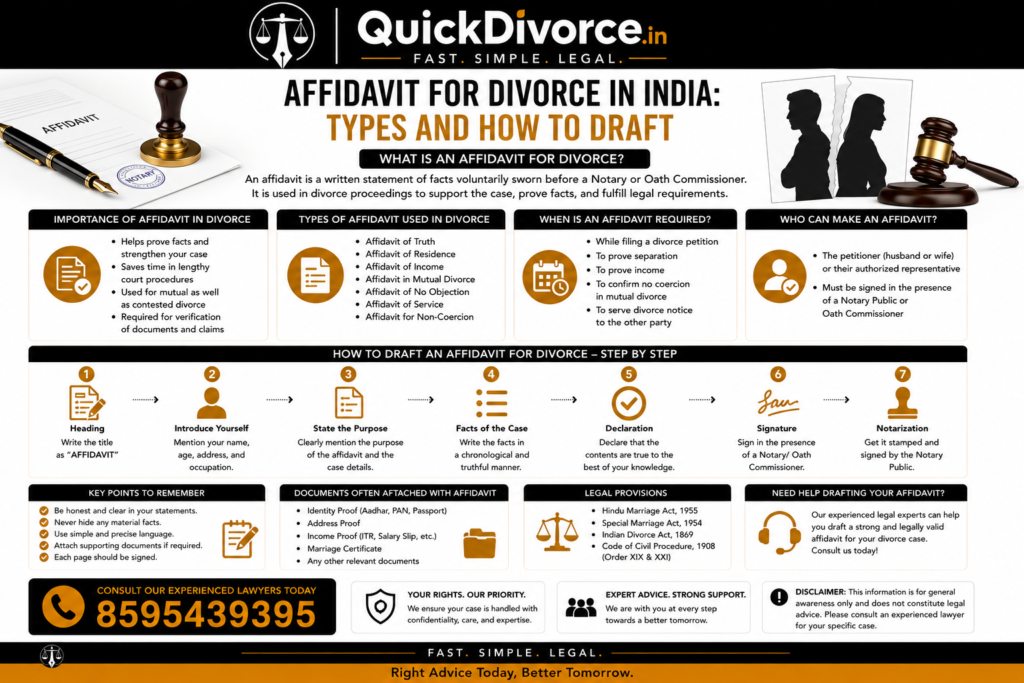 Affidavit for Divorce in India: Types and How to Draft 2026 2 Affidavit for Divorce in India