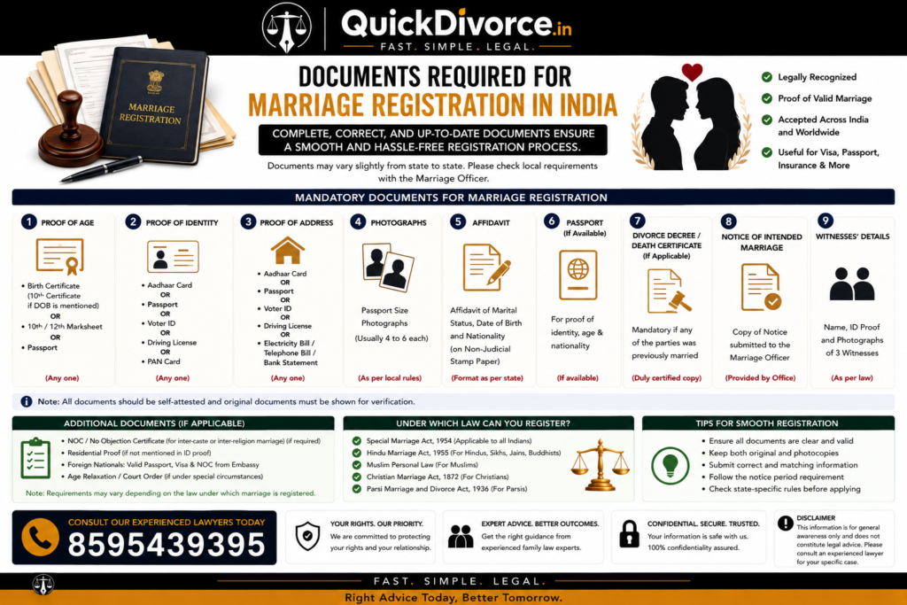 Documents Required for Marriage Registration in India 2026 2 Documents Required for Marriage Registration in India 2026