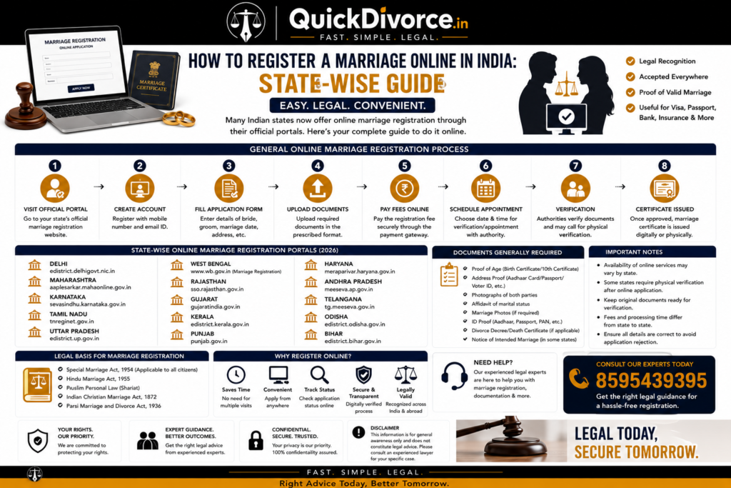 How to Register Marriage Online in India 2026